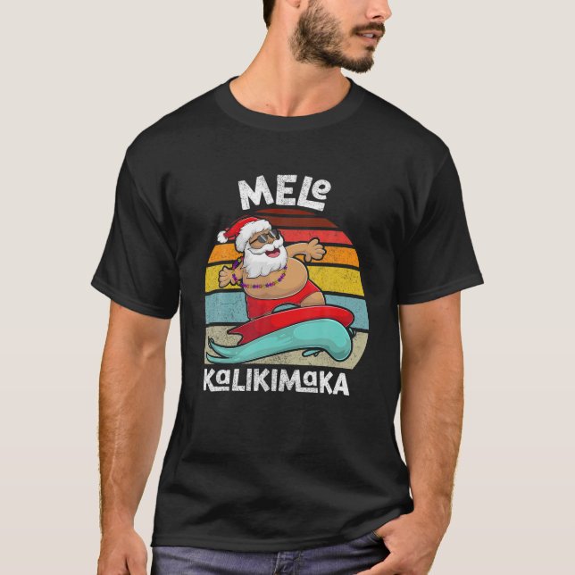 Camiseta Navidades de Mele Kalikimaka Hombres Aparecen Funn (Anverso)