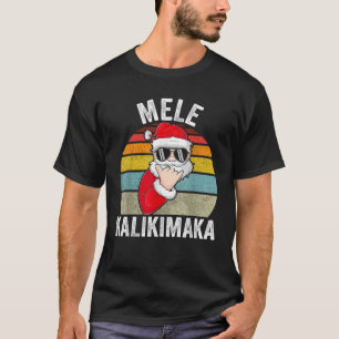 Camiseta Navidades de Mele kalikimaka Shaka Tee Santa Claus