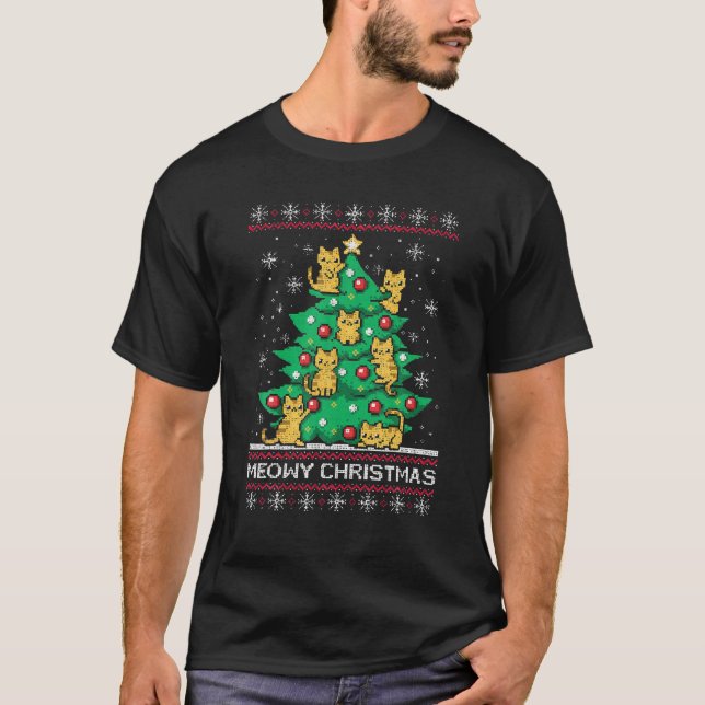 Camiseta Navidades de Meowys Navidades feos Jumper Day (Anverso)