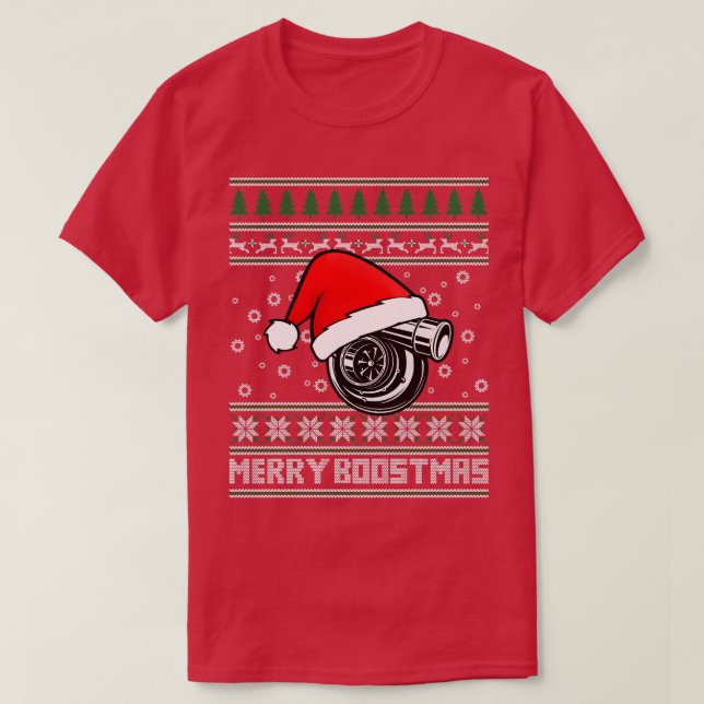 Camiseta Navidades de Merry Boostmas Turbo Ugly (Diseño del anverso)