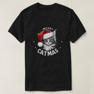 Camiseta Navidades de Merry Catmas Maine Coon