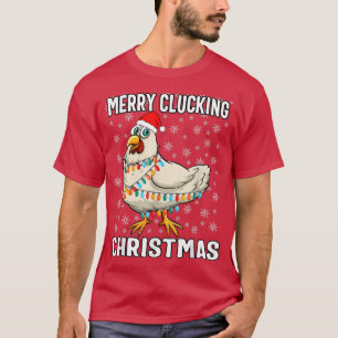 Camiseta Navidades de Merry Clucking Santa Hat Chicken