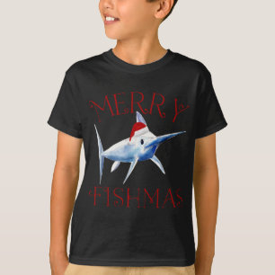 Camiseta Navidades de Merry Fishmas Marlin Santa Hat