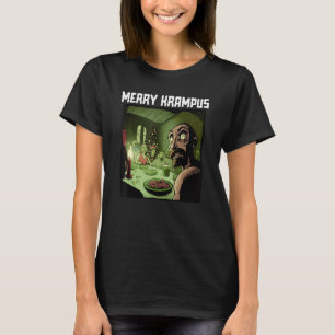 Camiseta Navidades de Merry Krampus Navidad Horror Sudor Su