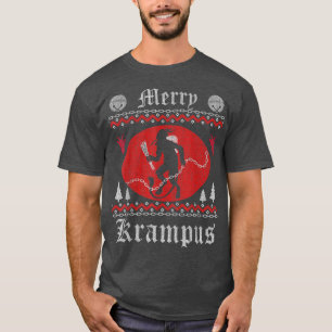 Camiseta Navidades de Merry Krampus Navidad Horror Sudor Su