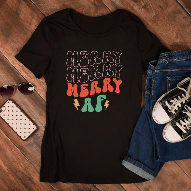 Camiseta Navidades de Merry Merry AF (Subido por el creador)