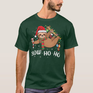 Camiseta Navidades de Merry Slothmas lanzan pijamas Santa h