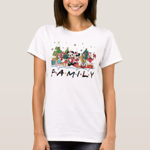 Camiseta navidades de mickey y amigo de familia