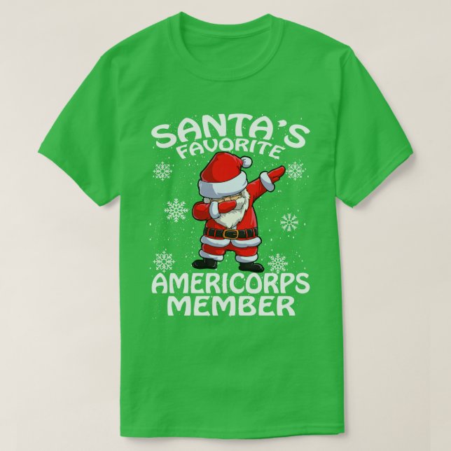 Camiseta Navidades de miembros de Santas Favoritos Americor (Diseño del anverso)