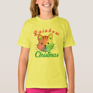 Camiseta Navidades de migajas de arcoiris agudos niños rega