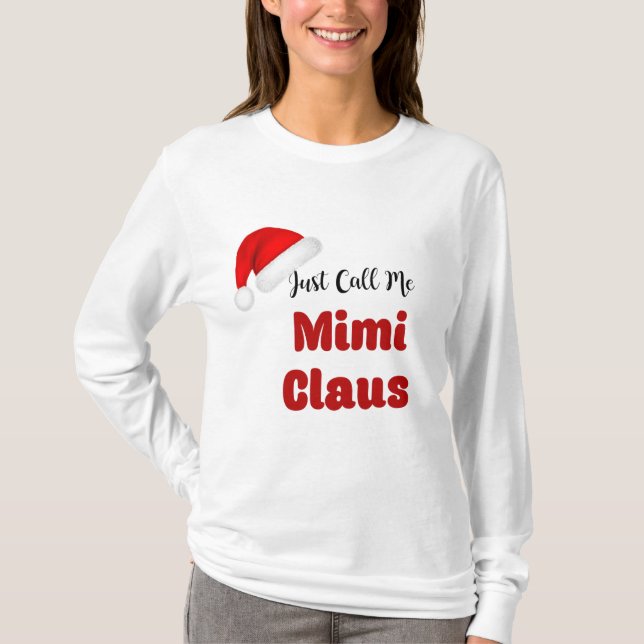 Camiseta Navidades de MiMi Claus (Anverso)