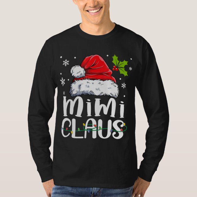Camiseta Navidades de Mimi Claus Familia Pajama Matando Nav (Anverso)