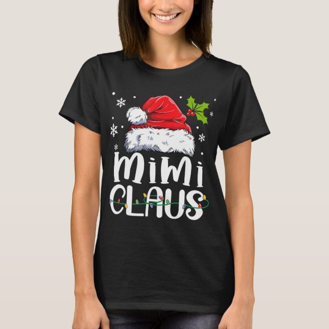 Camiseta Navidades de Mimi Claus Familia Pajama Matando Nav (Anverso)