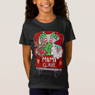 Camiseta Navidades de Mimi Claus - Reindeer y Santa Claus