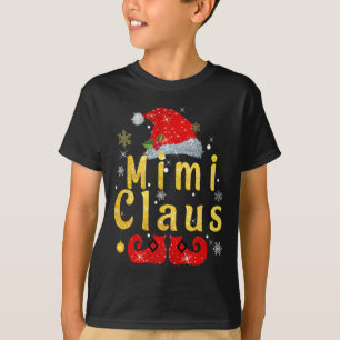 Camiseta Navidades de Mimi Claus Santa Hat Paja