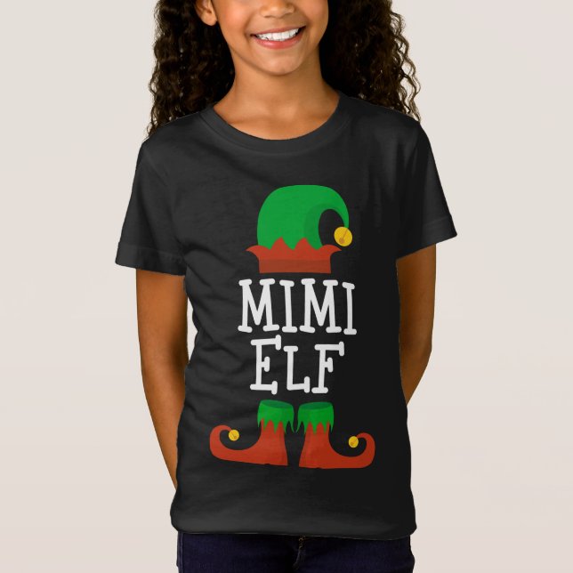 Camiseta Navidades De Mimi Elf Que Coinciden Con La Familia (Anverso)