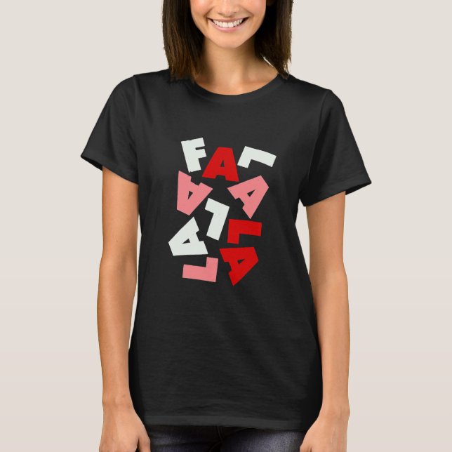 Camiseta Navidades de moda Falalala Colorful (Anverso)