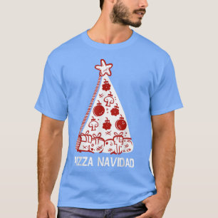 Camiseta Navidades de moda Pizza Navidad Slice Tree 3299562