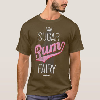 Camiseta Navidades de moda Sugar Rum Fairy Botella Silhouet