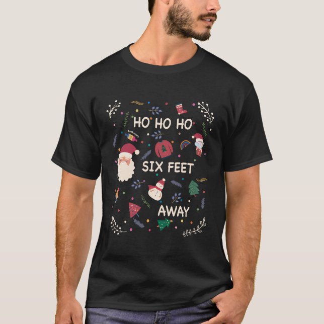 Camiseta Navidades de Monkimonk Hohoho a seis metros de dis (Anverso)