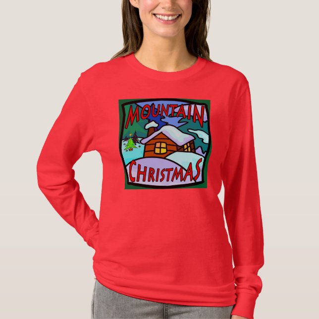 Camiseta Navidades de montaña (Anverso)