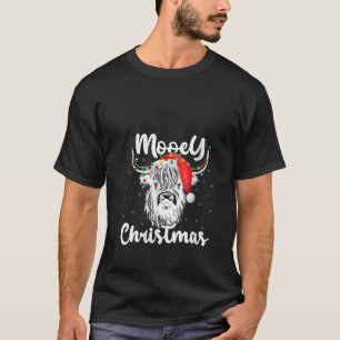 Camiseta Navidades de Mooey de la Vaca Santa Highland V