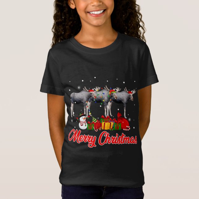 Camiseta Navidades de Moose Pajama Divertidas navidades alu (Anverso)