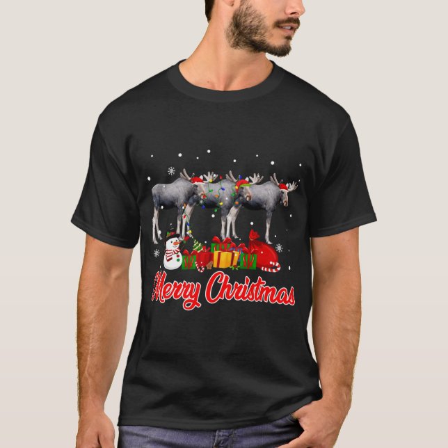 Camiseta Navidades de Moose Pajama Divertidas navidades alu (Anverso)
