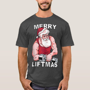Camiseta Navidades de motivación de fitness Formación de pe
