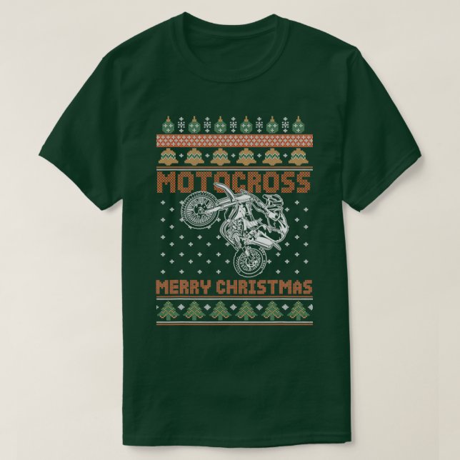 Camiseta Navidades de Motocross (Diseño del anverso)