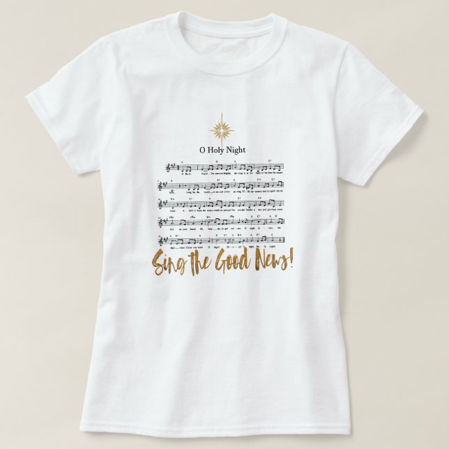 Camiseta Navidades de mujeres cristianas de Himno O SALY NI (Diseño del anverso)