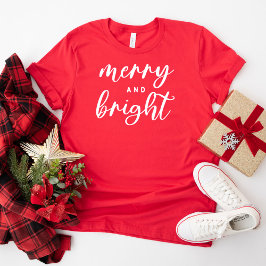 Camiseta Navidades de mujeres de color rojo moderno moro y 
