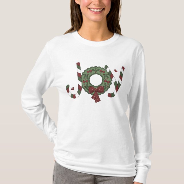 Camiseta Navidades de mujeres disfrutan de festividad en la (Anverso)