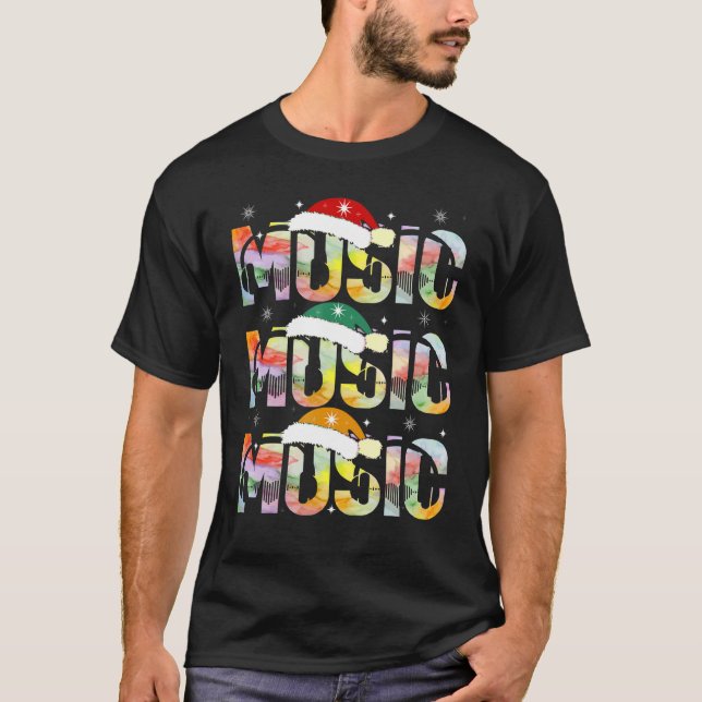 Camiseta Navidades de música (Anverso)