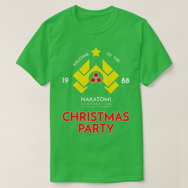 Camiseta Navidades de Nakatomi Corp Fiesta 1988 T (Diseño del anverso)