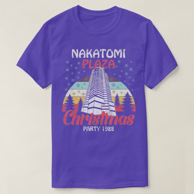 Camiseta Navidades de Nakatomi Plaza Fiesta 1988 Divertidos (Diseño del anverso)