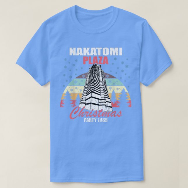 Camiseta Navidades de Nakatomi Plaza Fiesta 1988 Divertidos (Diseño del anverso)