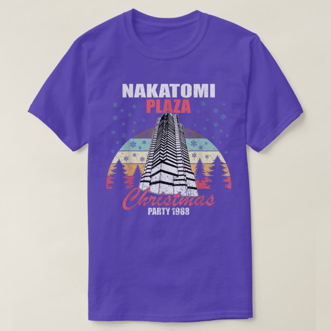 Camiseta Navidades de Nakatomi Plaza Fiesta 1988 Divertidos (Diseño del anverso)