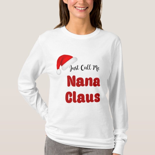 Camiseta Navidades de Nana Claus (Anverso)