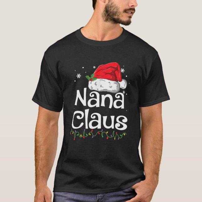 Camiseta Navidades de Nana Claus Familia Pajama Matando Nav (Anverso)