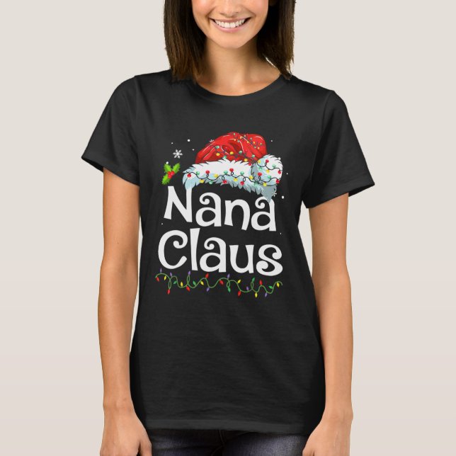 Camiseta Navidades de Nana Claus Familia Pajama Matando Nav (Anverso)