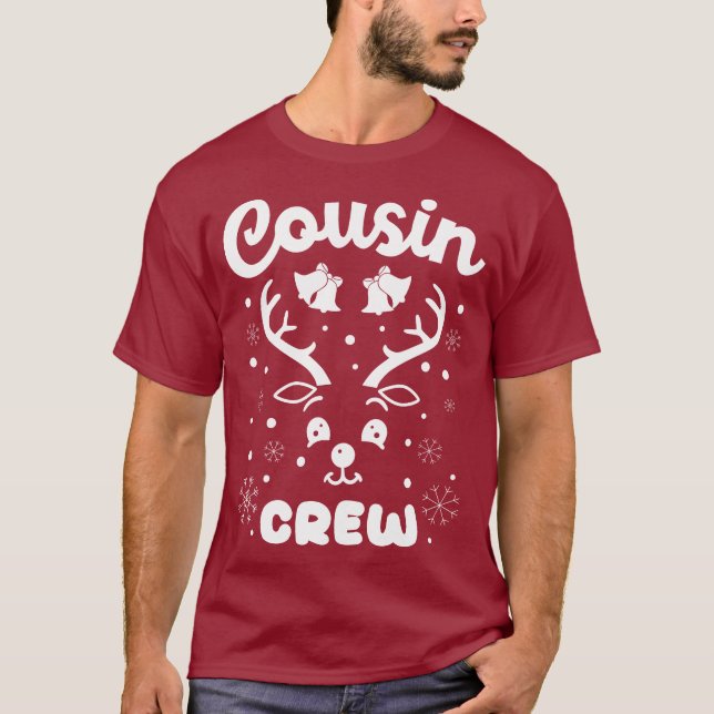 Camiseta Navidades de Navidad de familia primo reno (Anverso)