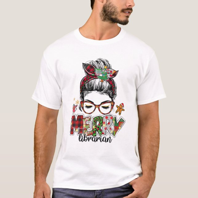 Camiseta Navidades de navidad de la biblioteca navideña de  (Anverso)