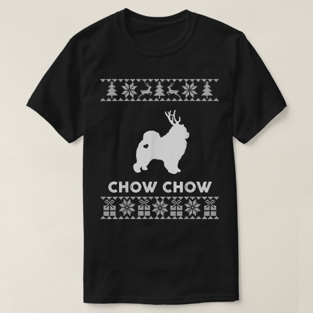Camiseta Navidades de navidad de perro de vaca con reno fea (Diseño del anverso)