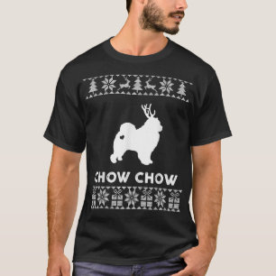 Camiseta Navidades de navidad de perro de vaca con reno fea