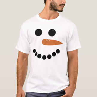 Camiseta Navidades de navidad de verano con cara de Snowman