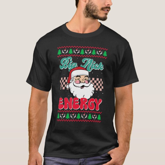Camiseta Navidades de Navidad del Gran Nick Energy Holiday  (Anverso)