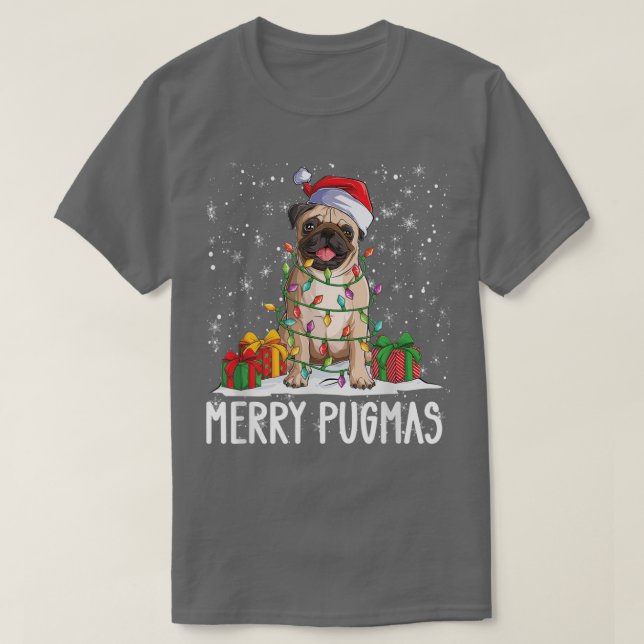 Camiseta Navidades de Navidad Pugmas 2022 Fiesta Pug Lov (Diseño del anverso)
