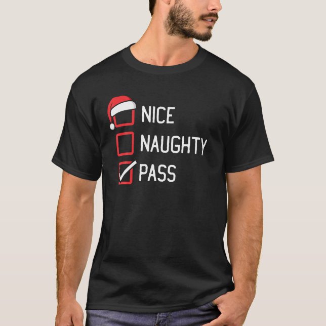 Camiseta Navidades de Nice Naughty List Pass (Anverso)