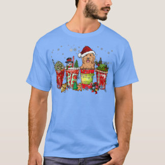 Camiseta Navidades de Nieve de Cockapoo Iced Latte